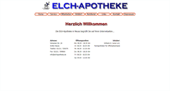 Desktop Screenshot of elchapotheke.de